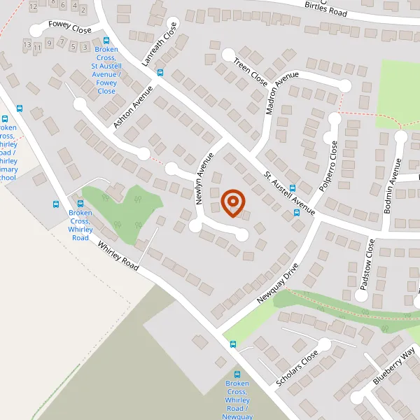 Map showing approximate location: 11, Newlyn Avenue, Macclesfield, Cheshire, SK10 3PN