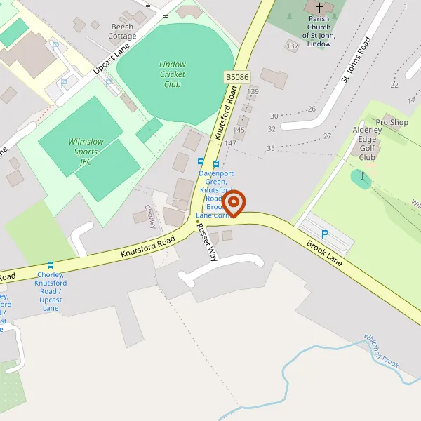 Map showing approximate location: 116, Brook Lane, Alderley Edge, Wilmslow, Cheshire, SK9 7RU