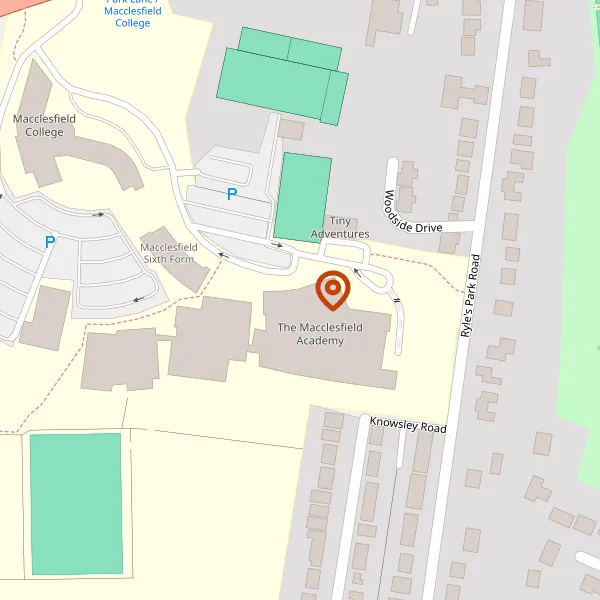 Map showing approximate location: The Macclesfield Academy, Park Lane, Macclesfield, SK11 8JR