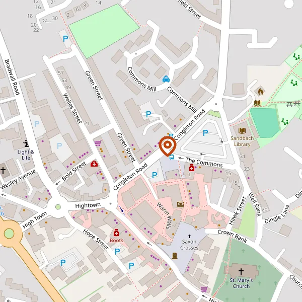 Map showing approximate location: Unit 4, 10, Congleton Road, Sandbach, CW11 1HN