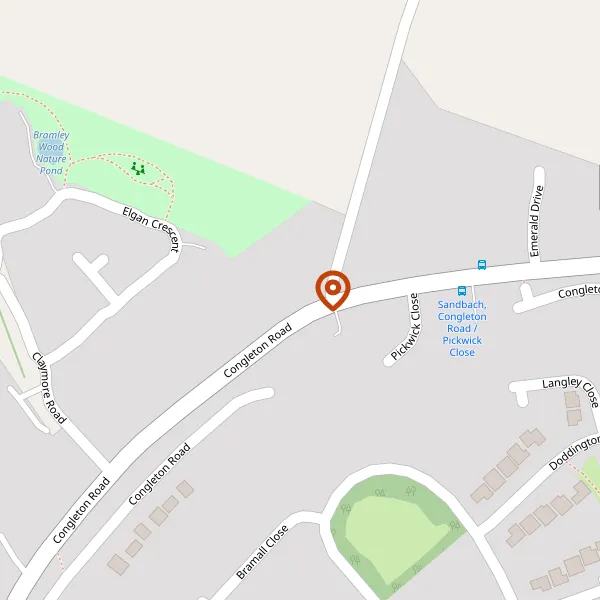 Map showing approximate location: 148, Congleton Road, Sandbach, Cheshire, CW11 1DN