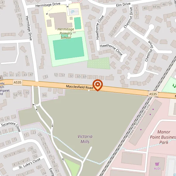 Map showing approximate location: Maple Hayes, Macclesfield Road, Twemlow Green, Crewe, Cheshire, CW4 8BQ