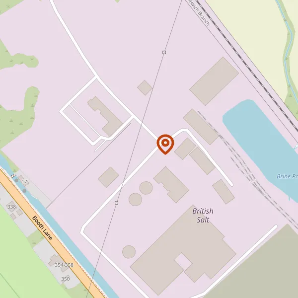 Map showing approximate location: British Salt Ltd, Cledford Lane, Middlewich, CW10 0JP