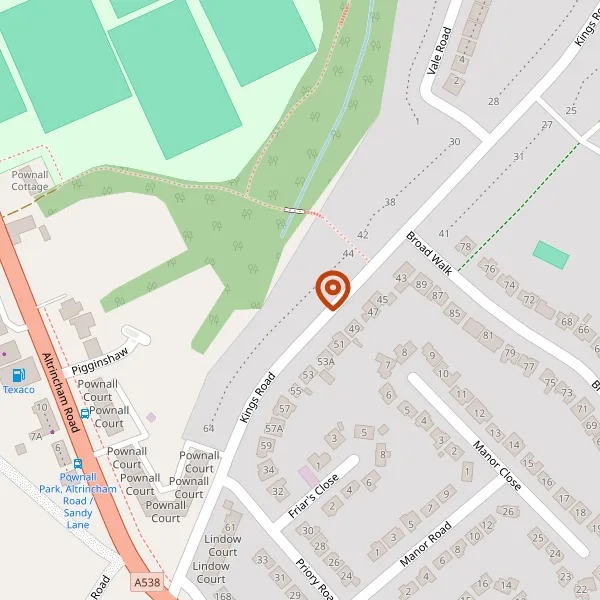 Map showing approximate location: 50, Kings Road, Wilmslow, Cheshire, SK9 5PW