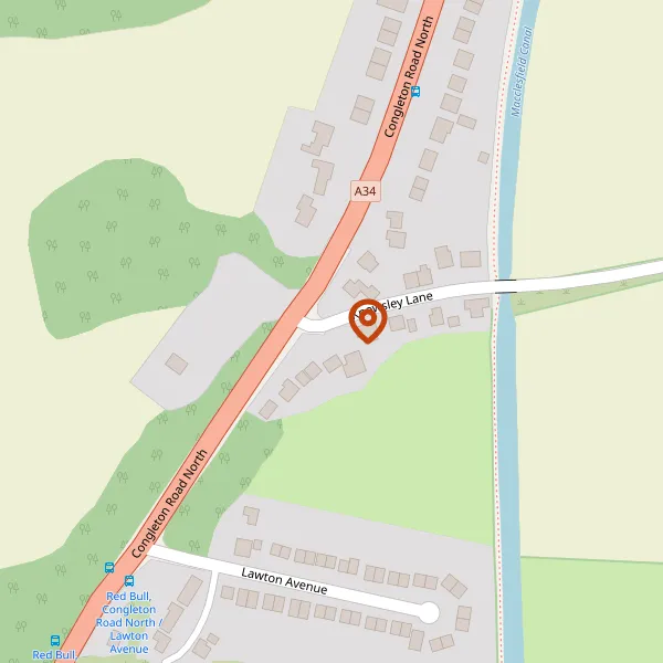 Map showing approximate location: 2, Knowsley Lane, Church Lawton, ST7 3AX