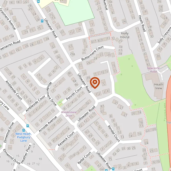 Map showing approximate location: Vacant Land At Penrith Court, Congleton