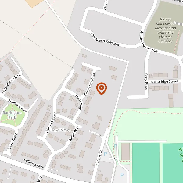 Map showing approximate location: 8, Emberton Road, Alsager, ST7 2YA