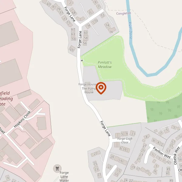 Map showing approximate location: Forge House, Forge Lane, Congleton, CW12 4HF