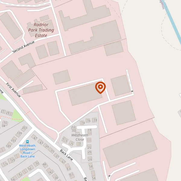 Map showing approximate location: Radnor Park Industrial Estate, Back Lane, Congleton