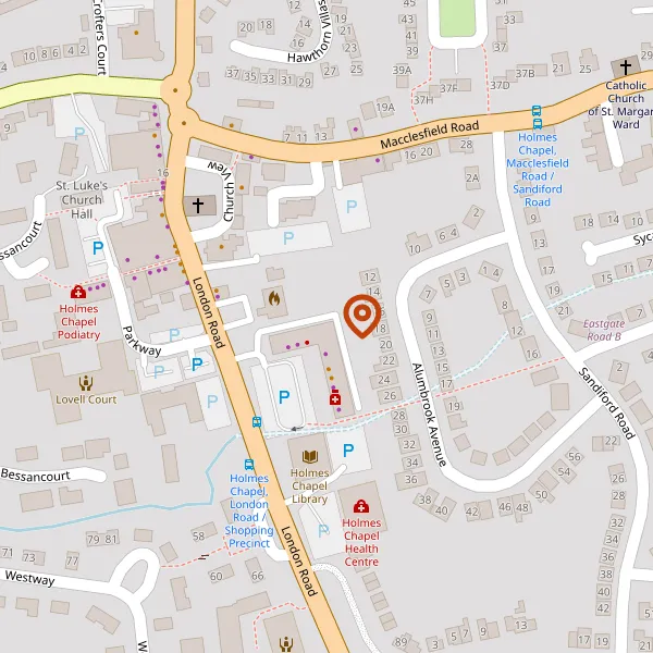 Map showing approximate location: Victoria Sports And Social Club, Victoria Avenue, Holmes Chapel, CW4 7BE