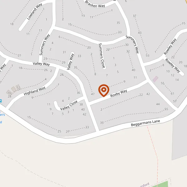 Map showing approximate location: 47, Valley Way, Knutsford, Cheshire, WA16 9AY