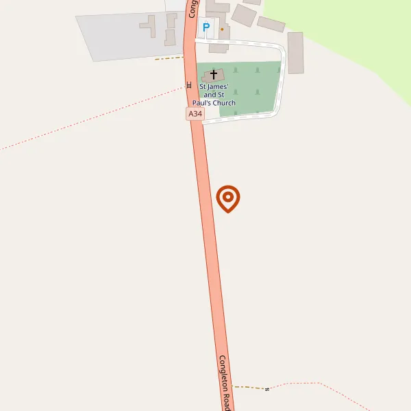 Map showing approximate location: New House Farm, Congleton Road, Marton, SK11 9HF