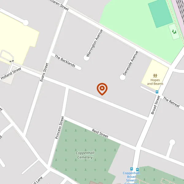 Map showing approximate location: 35, Holland Street, Crewe, CW1 3TT