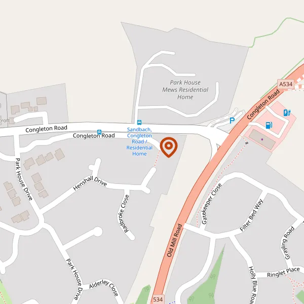 Map showing approximate location: 151, Congleton Road, Sandbach, CW11 4SP