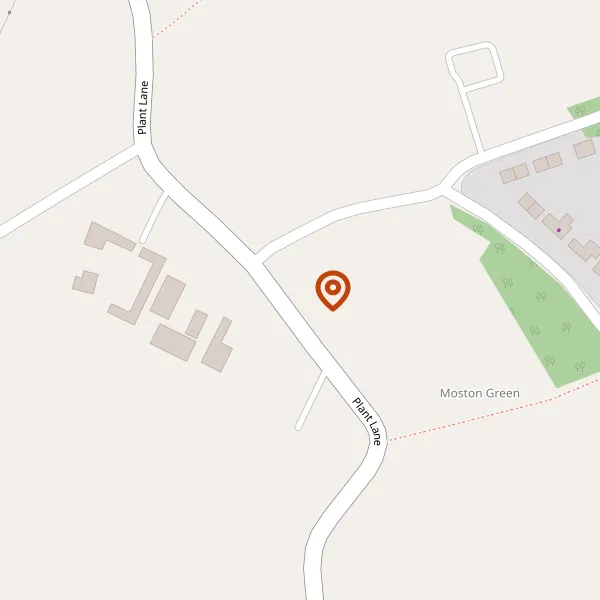 Map showing approximate location: Lazarus Farm, Dragons Lane, Moston, CW11 3QB