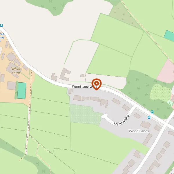 Map showing approximate location: Barley Fold, 1, Wood Lane West, Adlington, Cheshire, SK10 4PB