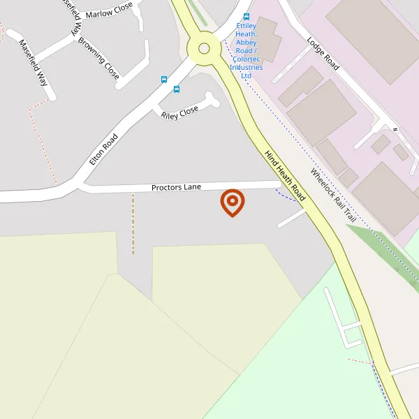 Map showing approximate location: The Linney, 9, Proctors Lane, Sandbach, Cheshire, CW11 3NA