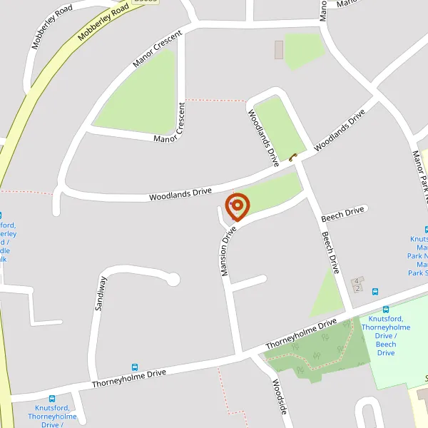 Map showing approximate location: 34, Woodlands Drive, Knutsford, Cheshire, Wa16 8De