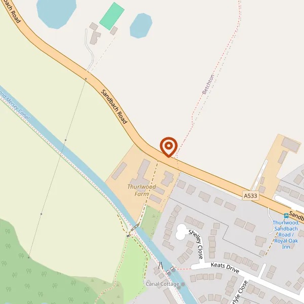 Map showing approximate location: High Gables, Sandbach Road, Betchton, ST7 3RW