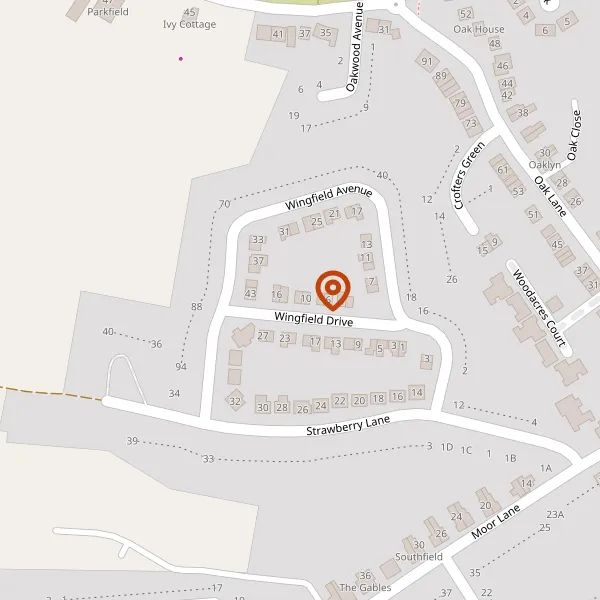 Map showing approximate location: 19, Wingfield Drive, Wilmslow, SK9 6AN