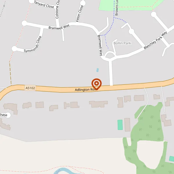 Map showing approximate location: The Willow, 45, Adlington Road, Wilmslow, SK9 2BJ