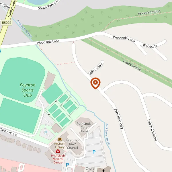 Map showing approximate location: 18, Parklands Way, Poynton, SK12 1AJ