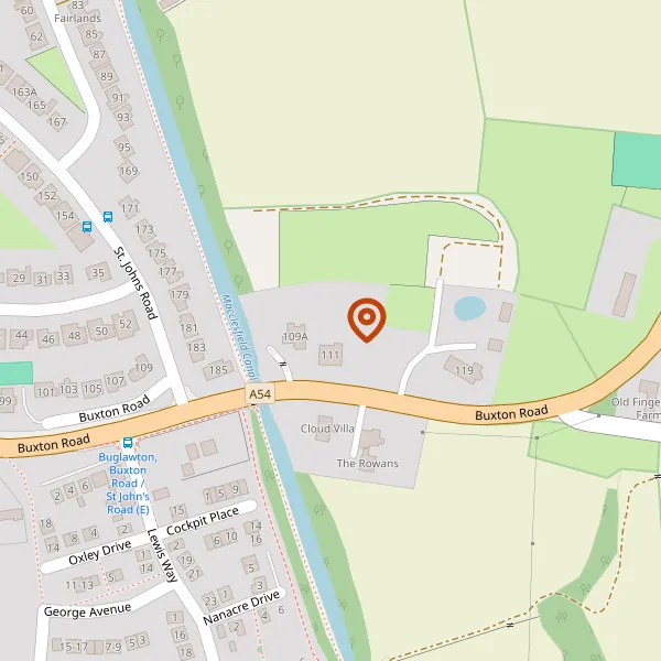 Map showing approximate location: Tall Ash Farm, 112, Buxton Road, Congleton, Cheshire, CW12 2DY