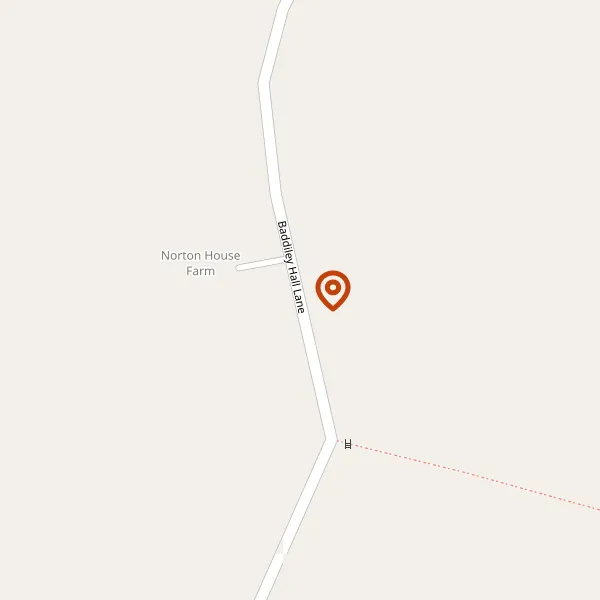 Map showing approximate location: Baddiley Hulse Farm, Baddiley Hall Lane, Baddiley, CW5 8BS