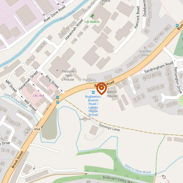 Map showing approximate location: 5-9, Buxton Road, Congleton CW12 2DW