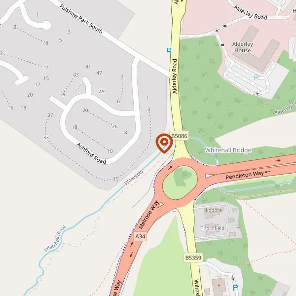 Map showing approximate location: 11, Ashford Road, Wilmslow, Wilmslow, Cheshire, SK9 1QD