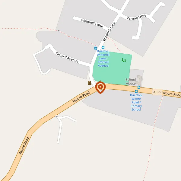 Map showing approximate location: Lower College Fields Farm, Woore Road, Buerton, CW3 9RW