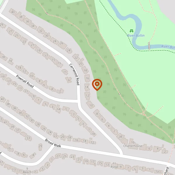 Map showing approximate location: 14, Carrwood Road, Wilmslow, Cheshire, SK9 5DL