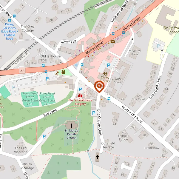 Map showing approximate location: 8, Buxton Old Road, Disley, SK12 2BB