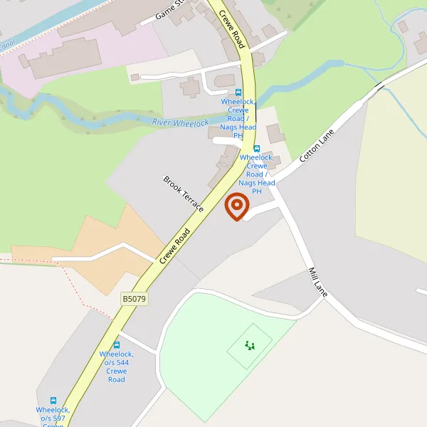 Map showing approximate location: 510, Crewe Road, Sandbach, CW11 3RX