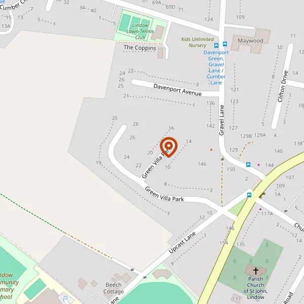 Map showing approximate location: 20, Green Villa Park, Wilmslow, Cheshire, SK9 6EJ