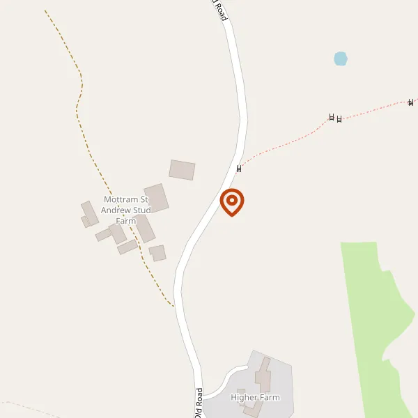 Map showing approximate location: Land On The East Side Of, Wilmslow Old Road, Mottram St Andrew, SK10 4QP