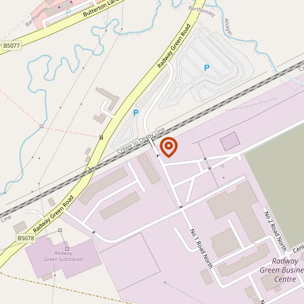 Map showing approximate location: Bae Systems, Radway Green Road, Radway Green, Cheshire, CW2 5PJ