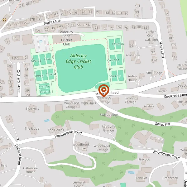 Map showing approximate location: Firwood Cottage, Mottram Road, Alderley Edge, SK9 7DW