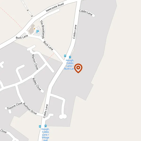 Map showing approximate location: 1, Cobbs Lane, Hough, CW2 5JN