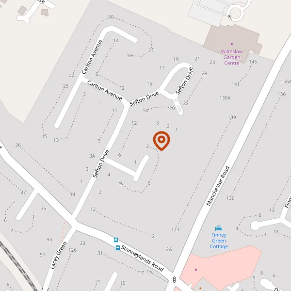 Map showing approximate location: 2, Kingsley Avenue, Wilmslow, Cheshire, SK9 4EN