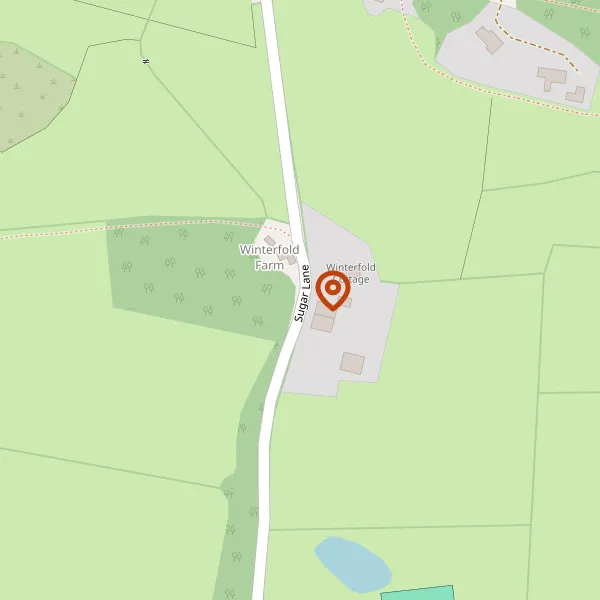 Map showing approximate location: Higher Sugar Lane Farm, Sugar Lane, Adlington, Cheshire, SK10 5SL