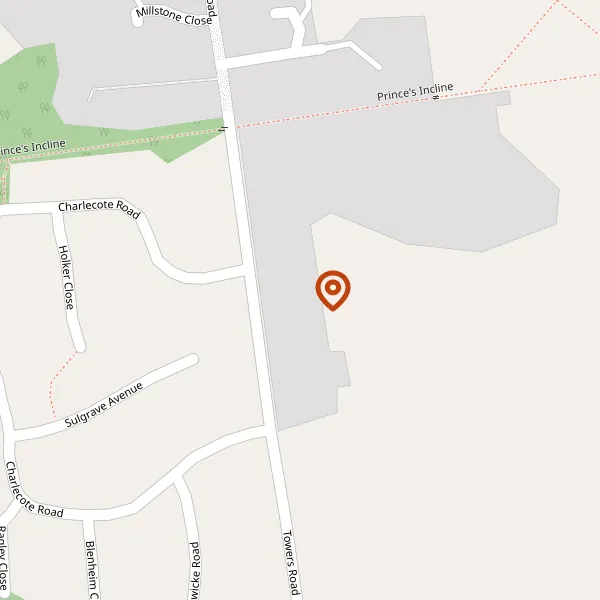 Map showing approximate location: High Lands, Towers Road, Poynton, SK12 1DF