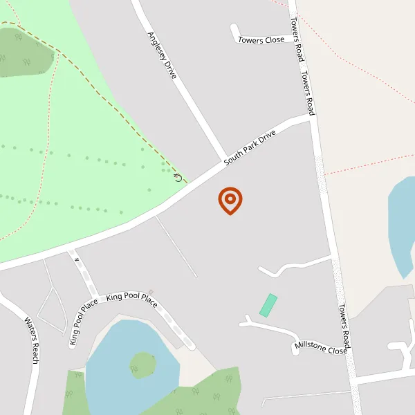 Map showing approximate location: Woodacre, South Park Drive, Poynton, Stockport, Cheshire, SK12 1BS