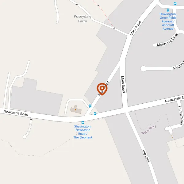 Map showing approximate location: 3, Main Road, Shavington, CW2 5DY