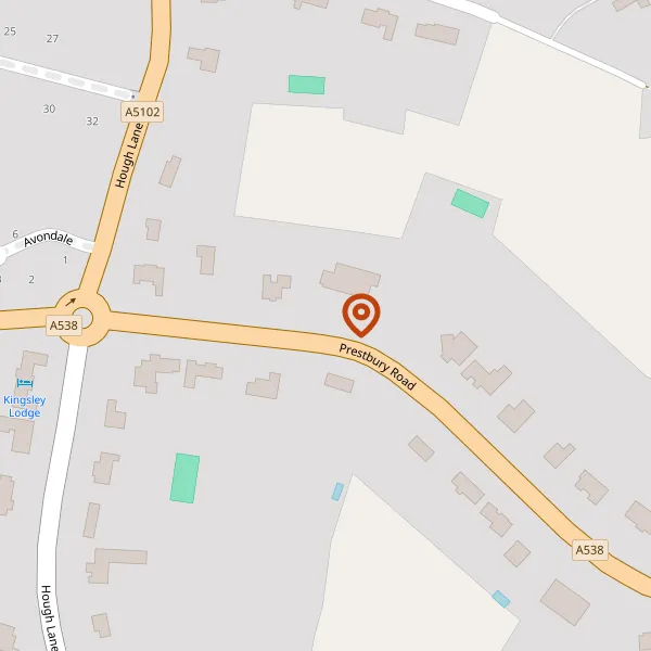 Map showing approximate location: 9, Prestbury Road, Wilmslow, Cheshire, SK9 2LJ