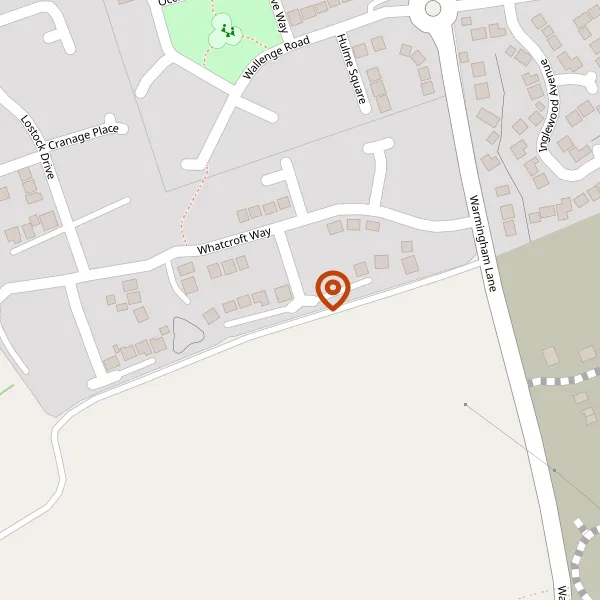 Map showing approximate location: Land At Sproston Place, Middlewich