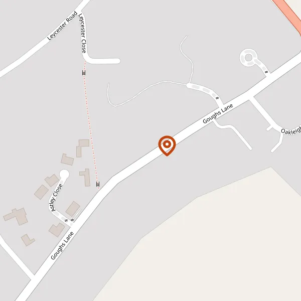 Map showing approximate location: 35, Goughs Lane, Knutsford, Cheshire, WA16 8QN