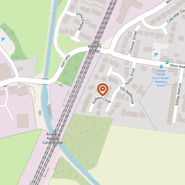 Map showing approximate location: 10, Rutland Close, Sandbach, CW11 3NX