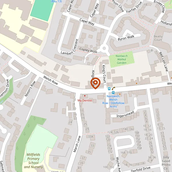 Map showing approximate location: 104, Welsh Row, Nantwich, CW5 5EY