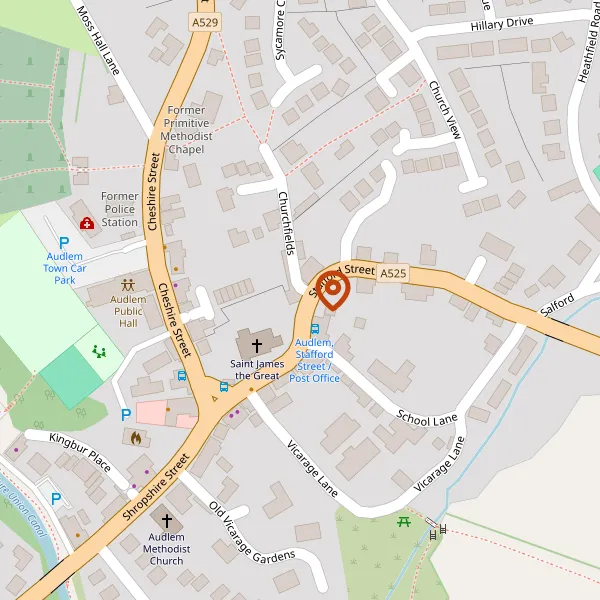 Map showing approximate location: 15-17, Stafford Street, Audlem, CW3 0AW